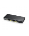 zyxel Przełącznik zarządzalny GS1915-8EP PoE Smart 60W 802.3at desktop hybrid mode Switch - nr 54