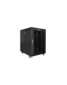 Szafa instalacyjna RACK stojąca 19 15U 800X1000 czarna drzwi szklane LCD  (FLAT PACK) - nr 24