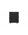 Szafa instalacyjna RACK stojąca 19 15U 800X1000 czarna drzwi szklane LCD  (FLAT PACK) - nr 26