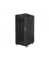 Szafa instalacyjna RACK stojąca 19 15U 800X1000 czarna drzwi perforowane LCD( FLAT PACK) - nr 18