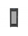 Szafa instalacyjna RACK stojąca 19 15U 800X1000 czarna drzwi perforowane LCD( FLAT PACK) - nr 1
