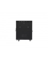 Szafa instalacyjna RACK stojąca 19 15U 800X1000 czarna drzwi perforowane LCD( FLAT PACK) - nr 22