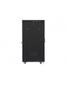 Szafa instalacyjna rack stojąca 19 cali  27u 800x1000 czarna drzwi szklane LCD (flat pack) - nr 13