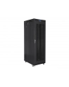 Szafa instalacyjna RACK stojąca 19 27U 800X1000 czarna LCD (FLAT PACK) - nr 27