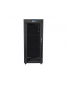Szafa instalacyjna RACK stojąca 19 cali 37u 800x1000 czarna drzwi szklane LCD (flat pack) - nr 16