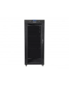 Szafa instalacyjna RACK stojąca 19 cali 37u 800x1000 czarna drzwi szklane LCD (flat pack) - nr 27