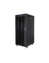 Szafa instalacyjna RACK stojąca 19 cali 37u 800x1000 czarna drzwi szklane LCD (flat pack) - nr 28
