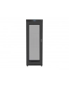 Szafa instalacyjna rack stojąca 19 cali 37U 800x1000 czarna drzwi perforowane LCD ( Flat pack) - nr 10
