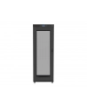 Szafa instalacyjna rack stojąca 19 cali 37U 800x1000 czarna drzwi perforowane LCD ( Flat pack) - nr 13
