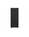 Szafa instalacyjna rack stojąca 19 cali 37U 800x1000 czarna drzwi perforowane LCD ( Flat pack) - nr 26