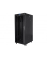 Szafa instalacyjna RACK stojąca 19 22U 800X800 czarne drzwi szklane LCD (FLAT PACK) - nr 32