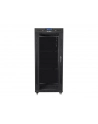 Szafa instalacyjna RACK stojąca 19 22U 800X800 czarne drzwi szklane LCD (FLAT PACK) - nr 6