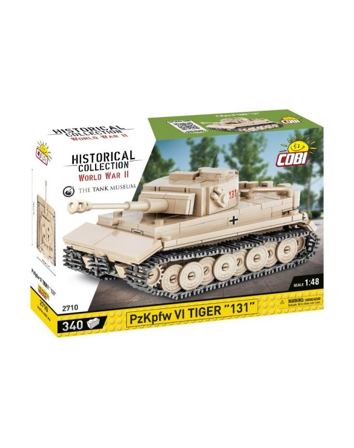 COBI 2710 Historical Collection WWII Czołg PzKpfw VI Tiger 131 340 klocków główny