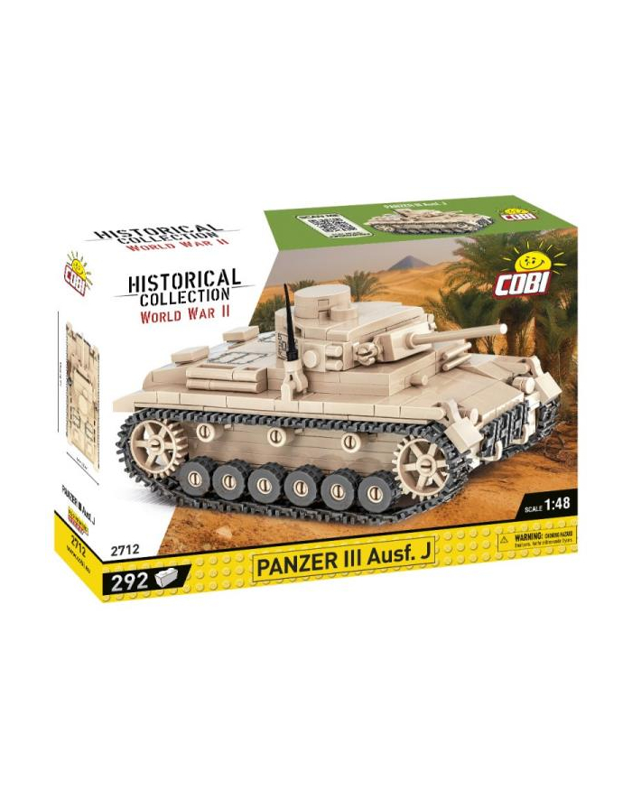 COBI 2712 Historical Collection WWII Czołg Panzer III Ausf. J 292 klocki główny