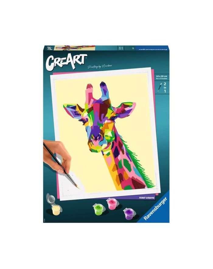 Malowanka CreArt dla dzieci: Żyrafa 289936 RAVENSBURGER malowanie po numerach główny
