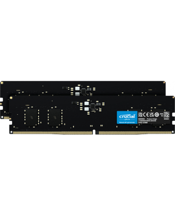 Crucial DDR5 - 16 GB - 4800 - CL - 40 Dual Kit, memory (Kolor: CZARNY, CT2K8G48C40U5)