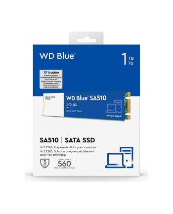 western digital WD Blue SA510 SSD 1TB M.2 2280 SATA III 6Gb/s internal single-packed