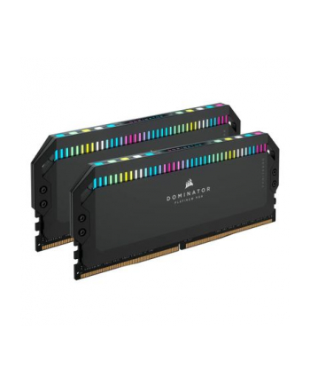 CORSAIR DOMINATOR PLATINUM RGB 64GB 2x32GB DDR5 5600MHz DIMM Unbuffered 40-40-40-77 OC PMIC XMP 3.0 Black Heatspreader RGB LED 1.25V