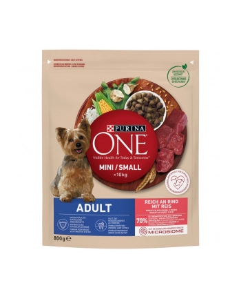 purina nestle Karma One Mini Adult bogata w wołowinę z ryżem 800g