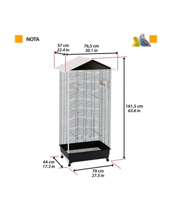 ferplast NOTA - woliera dla ptaków