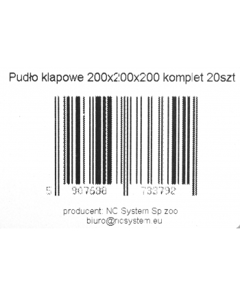 nc system Pudło klapowe  karton 200x200x200 mm komplet 20szt