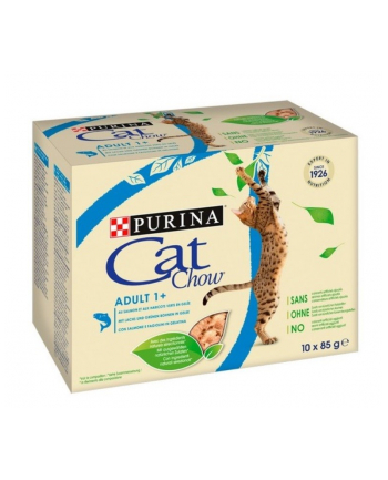 purina nestle Karma Cat Chow Adult Łosoś Fasolka Multipack 10x85g
