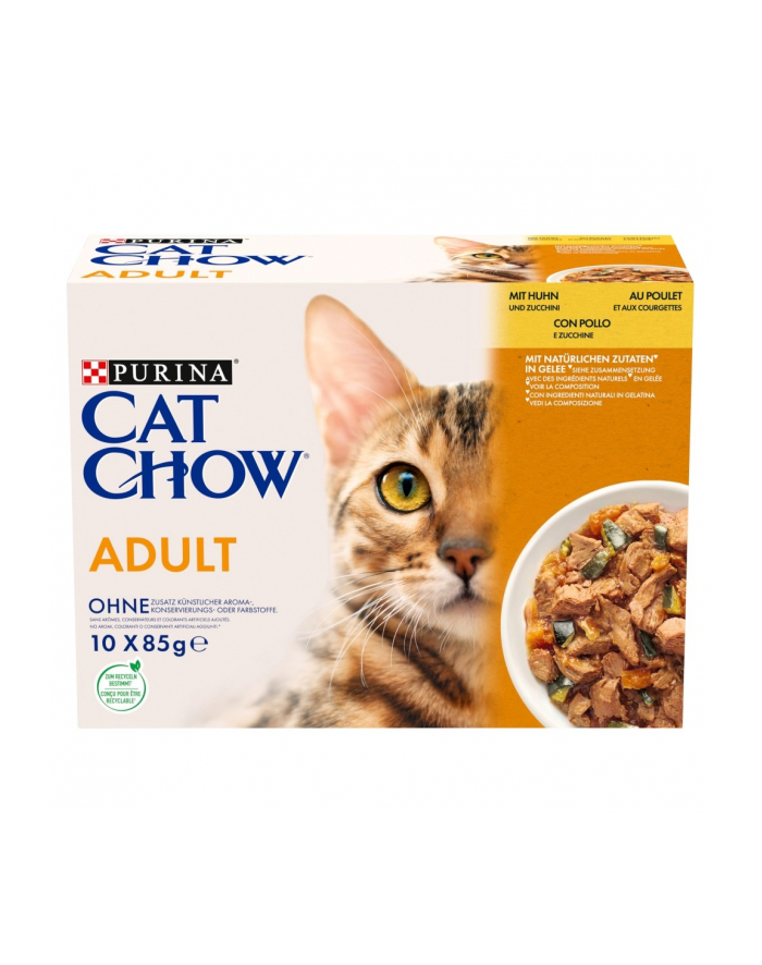 purina nestle Karma Cat Chow Adult Kurczak Cukin Multipack 10x85g główny