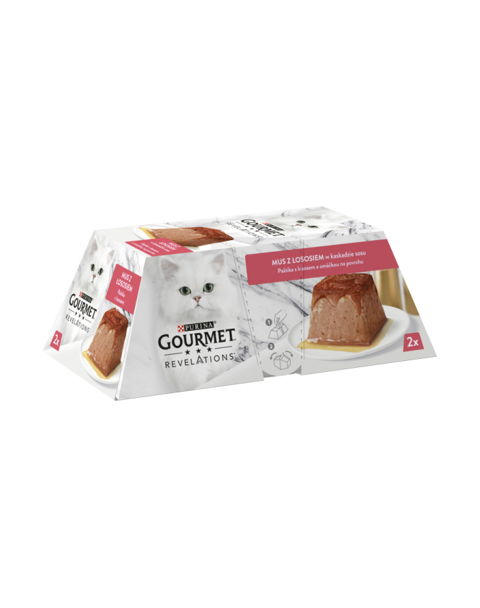 purina nestle Karma Gourmet Revelations Mus Łosoś 2x57g główny