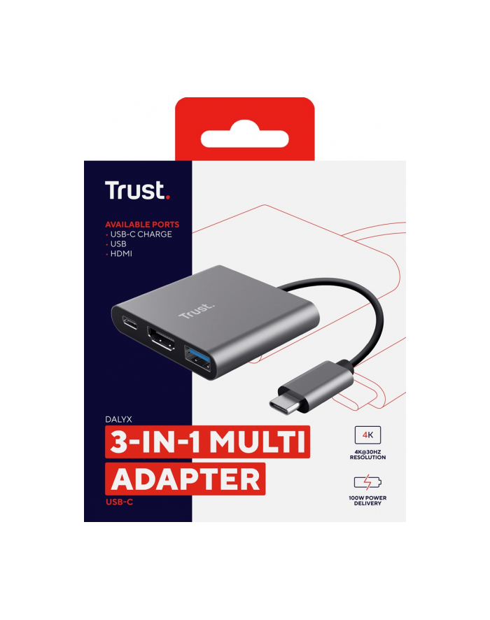 Adapter TRUST DALYX 3-IN-1 USB-C główny