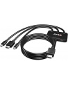 Hub Club 3D CAC-1630 USB Type-C + HDMI™ + MiniDP™ 12 to HDMI™ 4K60Hz HDR M/M Active Adapter 32AWG - nr 19