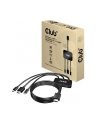 Hub Club 3D CAC-1630 USB Type-C + HDMI™ + MiniDP™ 12 to HDMI™ 4K60Hz HDR M/M Active Adapter 32AWG - nr 38