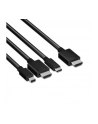 Hub Club 3D CAC-1630 USB Type-C + HDMI™ + MiniDP™ 12 to HDMI™ 4K60Hz HDR M/M Active Adapter 32AWG - nr 26