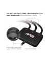Hub Club 3D CAC-1630 USB Type-C + HDMI™ + MiniDP™ 12 to HDMI™ 4K60Hz HDR M/M Active Adapter 32AWG - nr 2