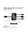 Hub Club 3D CAC-1630 USB Type-C + HDMI™ + MiniDP™ 12 to HDMI™ 4K60Hz HDR M/M Active Adapter 32AWG - nr 33