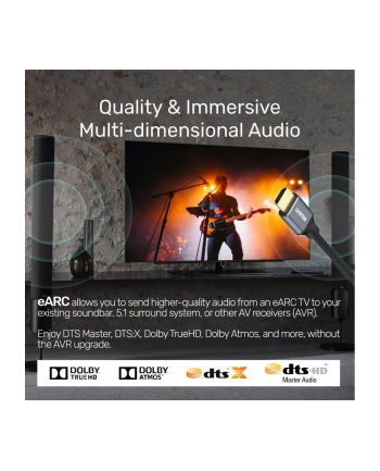 UNITEK KABEL HDMI 21  8K 60HZ  4K 120HZ  5M C140W