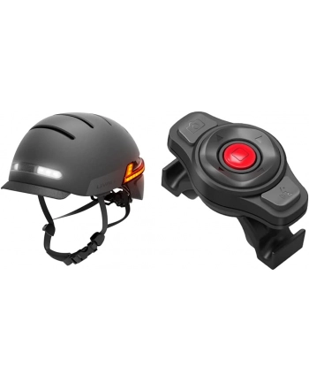 Kask LIVALL BH51M Neo  M   pomarańczowe światło przednie LED  czarny