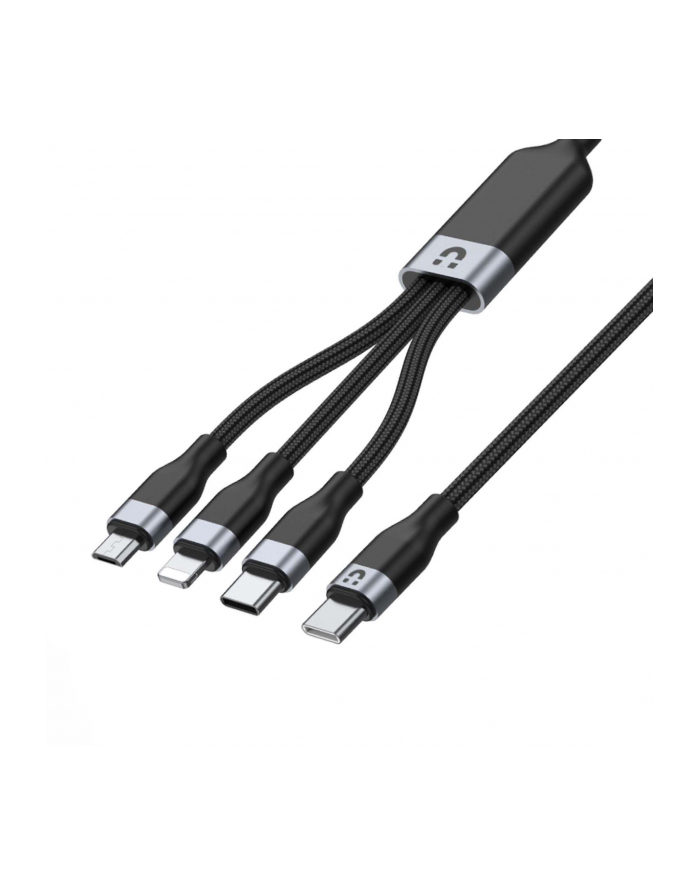 UNITEK KABEL USB 3W1 USBC MICROUSB  LIGHTNING 1 5M główny