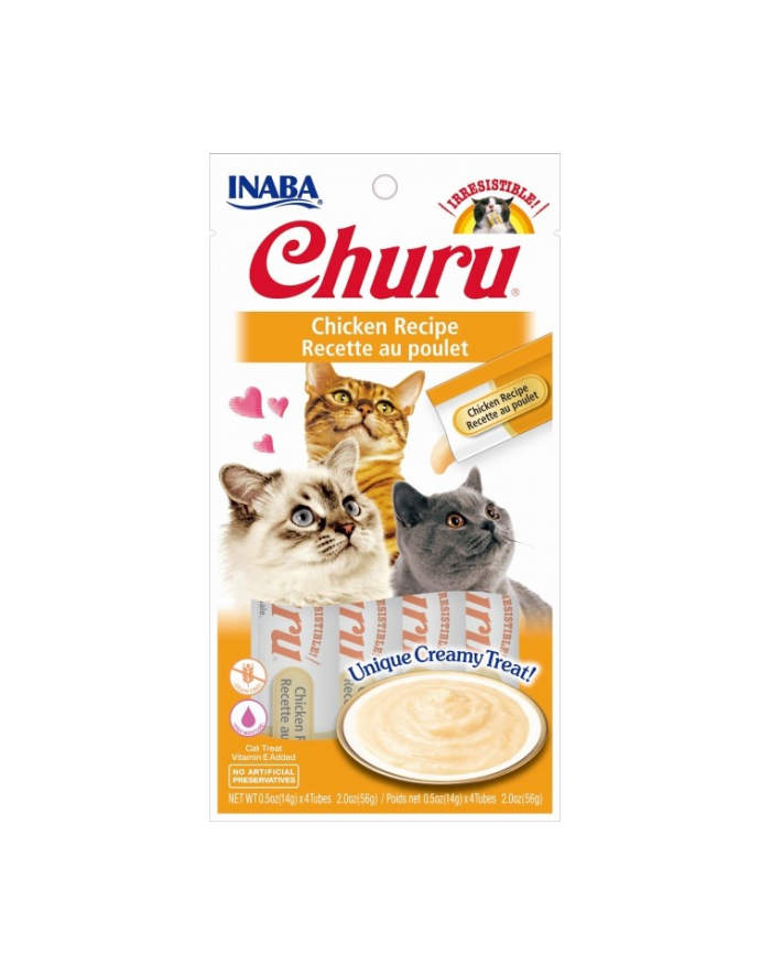 inaba Przysmak CHURU z kurczakiem dla kota 4x14g główny
