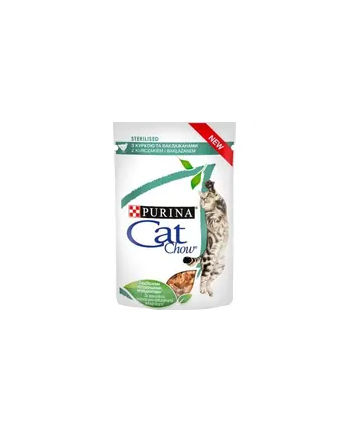 purina nestle CAT CHOW STERILISED GiG Kurczak Bakłażan w sosie 85