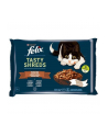 purina nestle FELIX Tasty Shreds z Kaczką i z Indykiem 4x80g - nr 1