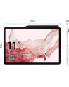 samsung electronics polska Samsung Galaxy Tab S8 110 WiFi 128GB różowy (X700) - nr 4