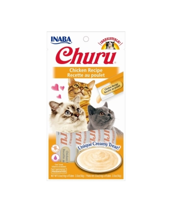inaba Przysmak CHURU z kurczakiem dla kota 4x14g