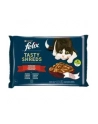 purina nestle FELIX Tasty Shreds z Wołowiną i z Kurczakiem 4x80g - nr 9
