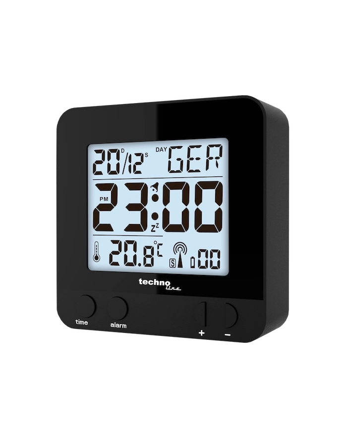 techno line Budzik cyfrowy TECHNOLINE WT235B AIR Home Black główny