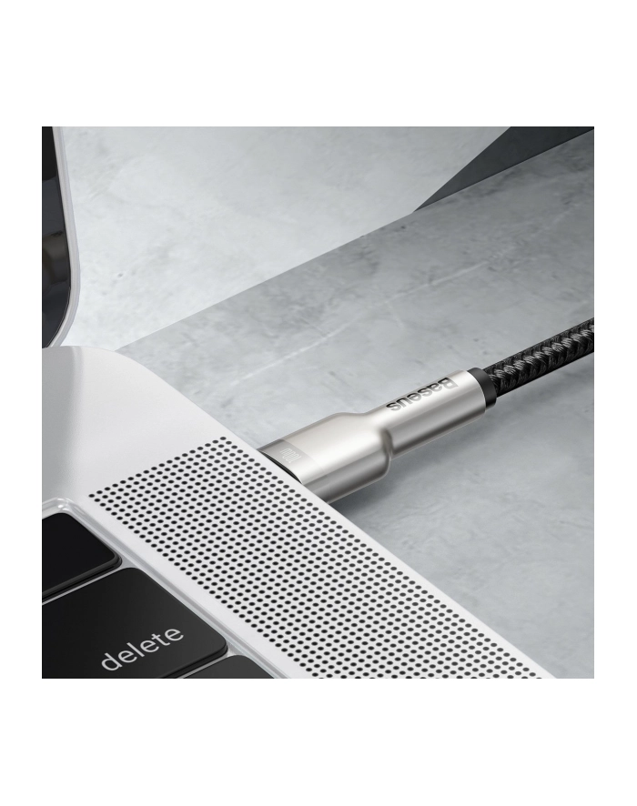 KABEL USB-C DO USB-C BAS(wersja europejska)S CAFULE  100W  1M (CZARNY) KABEL USB CATJK-C01 główny