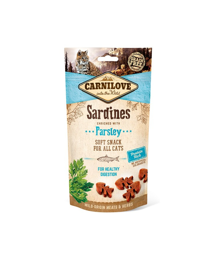 Carnilove Soft Moist Snack Sardine+Parsley kot 50g główny