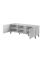 cama meble Szafka RTV ABETO 150x42x52 biały/biały połysk - nr 14