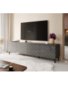 cama meble Szafka RTV ABETO 200x42x52 grafit/grafit połysk - nr 7