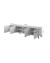 cama meble Szafka RTV ABETO 200x42x52 grafit/grafit połysk - nr 8