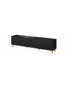 cama meble Szafka RTV PAFOS 200x40x52 czarny mat - nr 1